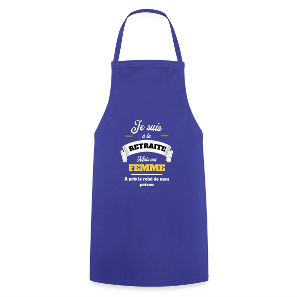 Retraite Humoristique pour Homme sur Tablier de cuisine
