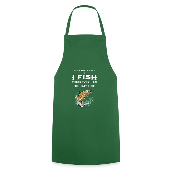 Pêche & Humour : Design Naturel sur Tablier de cuisine
