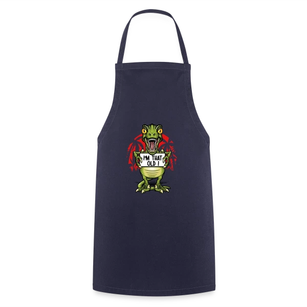 Vieux Comme un Dino sur Tablier de cuisine