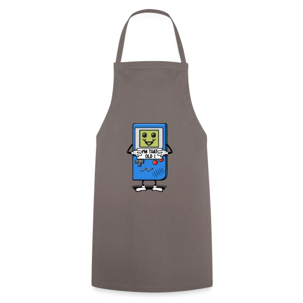 Vieux comme une console rétro sur Tablier de cuisine