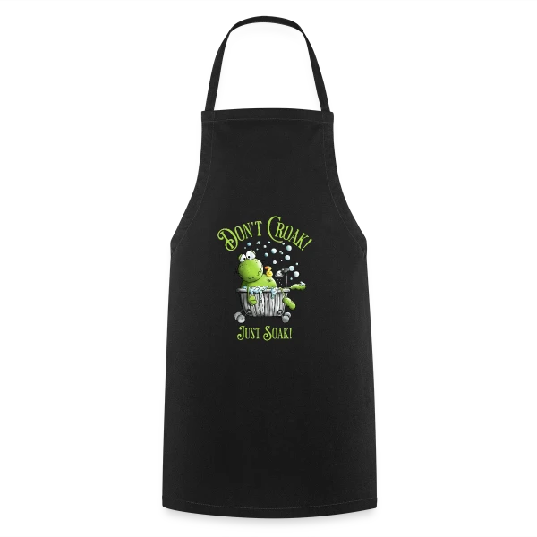 Grenouille Détente & Bain sur Tablier de cuisine