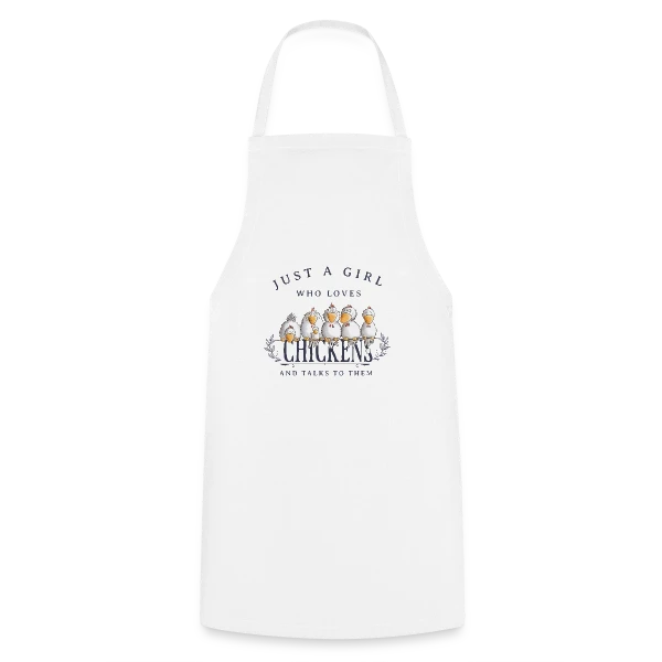 Just A Girl Who Loves Chickens - Folie poulailler sur Tablier de cuisine