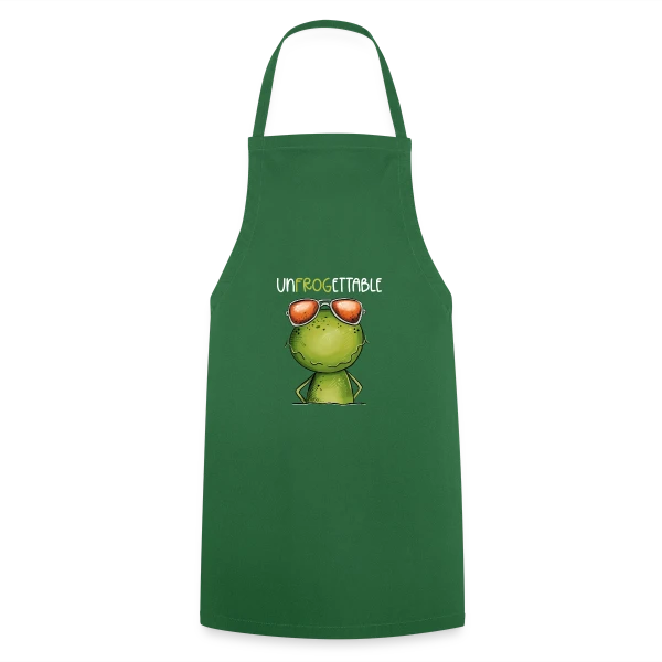Grenouille Cool et Inoubliable sur Tablier de cuisine