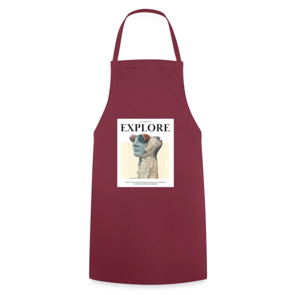 Exploration Artistique Vintage sur Tablier de cuisine