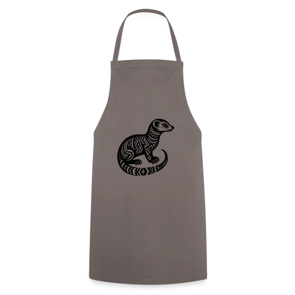 Mangouste Tribale : Esprit Sauvage sur Tablier de cuisine