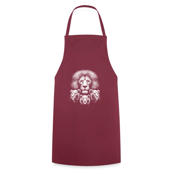 Tête de Lion Majestueuse sur Tablier de cuisine