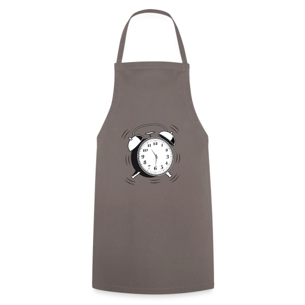 Réveil Rétro 6h - L'Heure du Style Vintage sur Tablier de cuisine