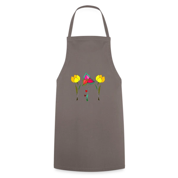 Jardin Fleuri Délicat sur Tablier de cuisine