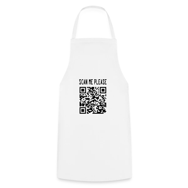 QR Code Motivation : Scanne et Agis ! sur Tablier de cuisine