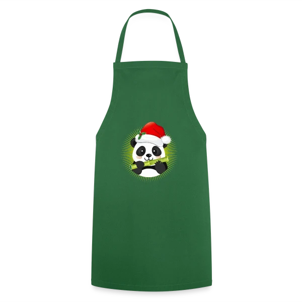Panda Festif de Noël sur Tablier de cuisine