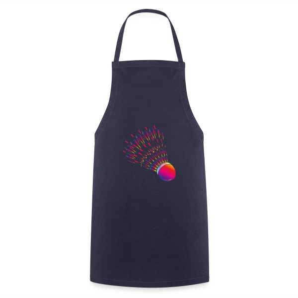 Volant de Badminton Vibrant sur Tablier de cuisine