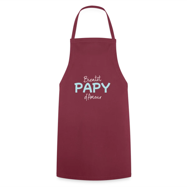 Bientôt Papy d'Amour : Annonce Originale sur Tablier de cuisine