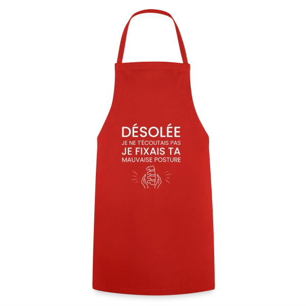 Désolé, Je ne Peux Pas... [À Personnaliser] sur Tablier de cuisine