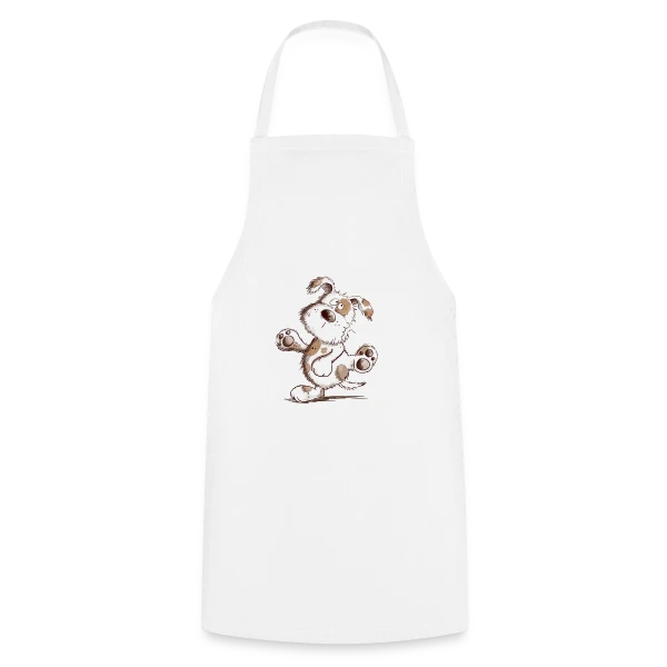 Chien Danseur Joyeux sur Tablier de cuisine
