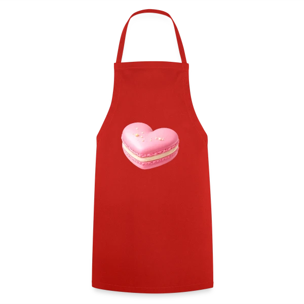 Macaron Cœur - Déclaration Gourmande sur Tablier de cuisine