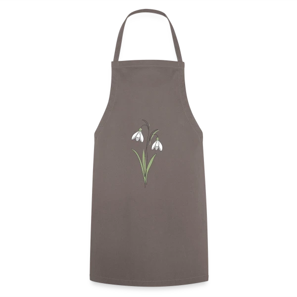 Line Art Perce-Neige sur Tablier de cuisine