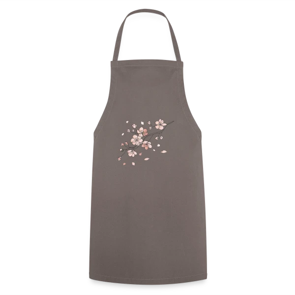 Line Art Fleurs de Cerisier sur Tablier de cuisine
