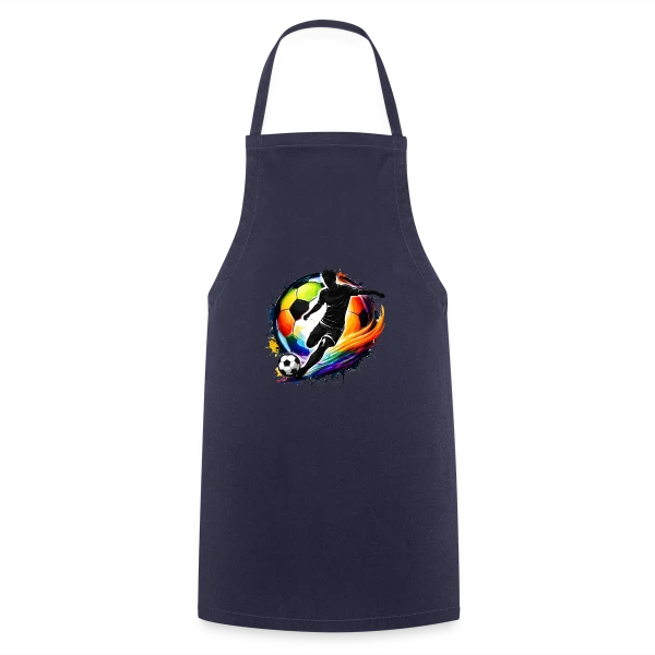 Ballon de Football Design 5 sur Tablier de cuisine