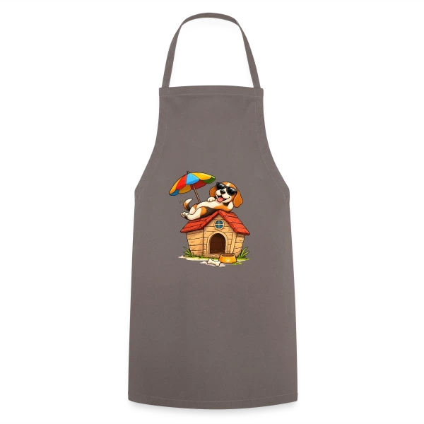 Chien Beagle en Vacances à la Maison sur Tablier de cuisine