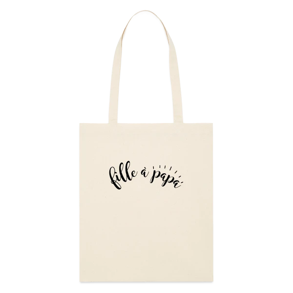Fille à Papa Adorée sur Tote bag bio Stanley/Stella