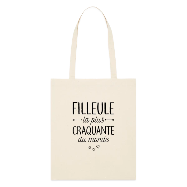 Ma Filleule la Plus Craquante sur Tote bag bio Stanley/Stella