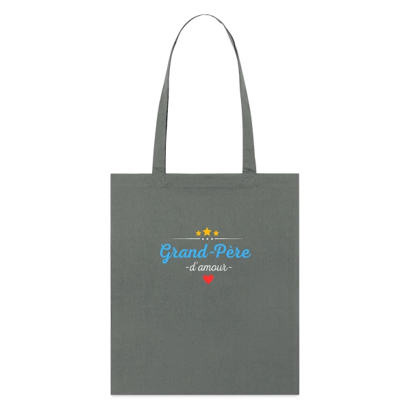 Grand-Père d'Amour : Personnalisé avec Noms des Petits-Enfants sur Tote bag bio Stanley/Stella