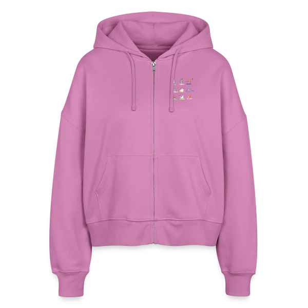 Lapin Yoga: Joyeuses Pâques Zen sur Veste à capuche bio Ida Stanley/Stella Femme