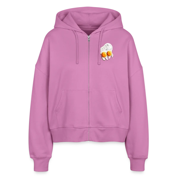 Poulpoplat : L'Œuf Poulpe Insolite sur Veste à capuche bio Ida Stanley/Stella Femme