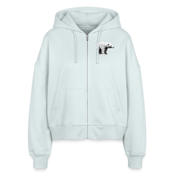 Ours Polaire Géométrique sur Veste à capuche bio Ida Stanley/Stella Femme