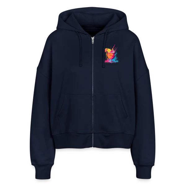 Cocktail Explosif Couleurs sur Veste à capuche bio Ida Stanley/Stella Femme