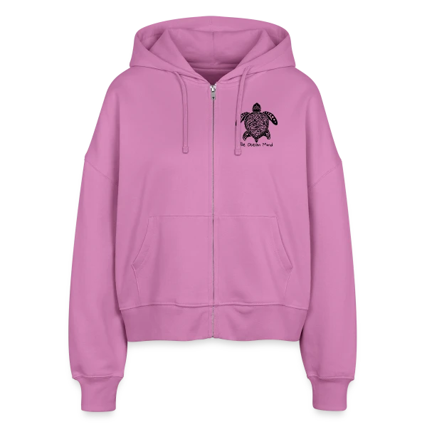 Vibes Océanes : Esprit Nage et Conservation sur Veste à capuche bio Ida Stanley/Stella Femme