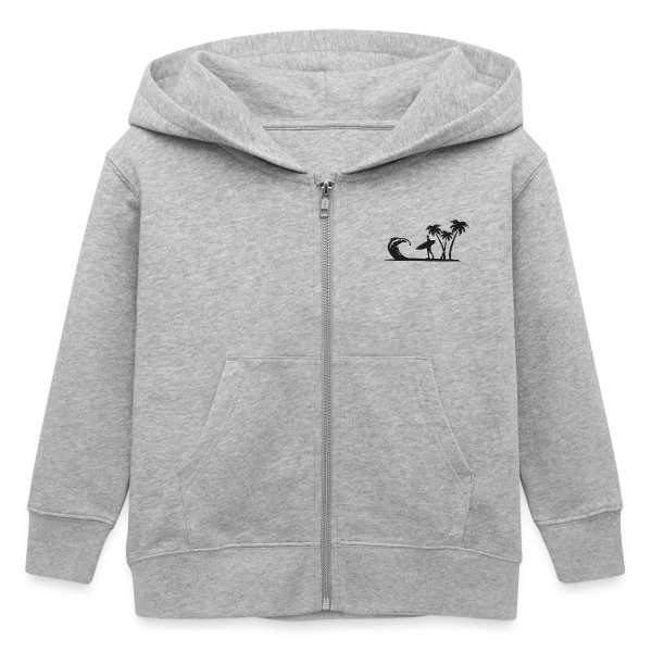 Surfeur Vague Palmiers sur Veste à capuche enfant bio Stanley/Stella