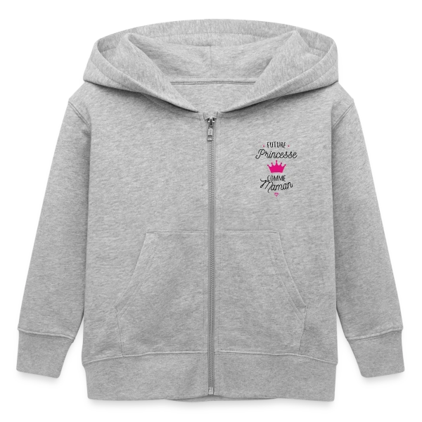 Future Princesse comme Maman sur Veste à capuche enfant bio Stanley/Stella