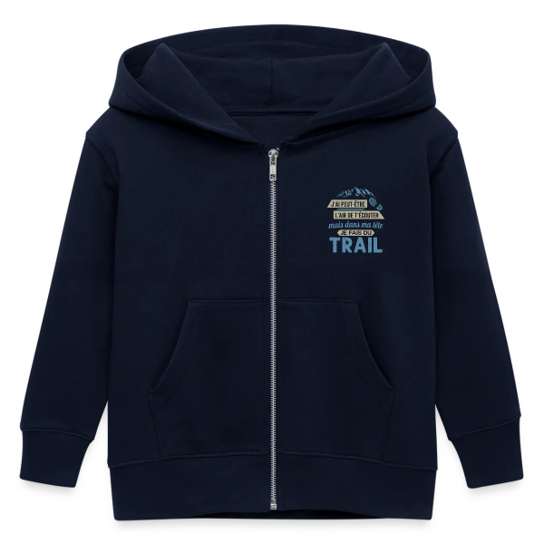 Dans ma Tête, je Fais du Trail Running sur Veste à capuche enfant bio Stanley/Stella