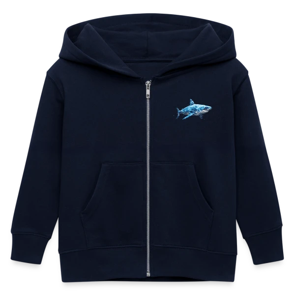 Grand Requin Blanc sur Veste à capuche enfant bio Stanley/Stella