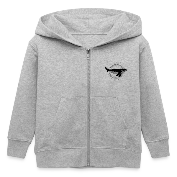 Esprit des Eaux : Baleine Protectrice sur Veste à capuche enfant bio Stanley/Stella