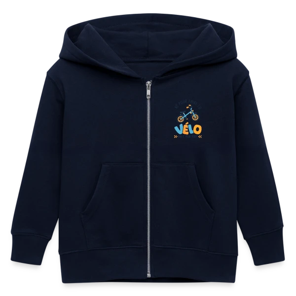 "Né pour le Vélo avec Papy" sur Veste à capuche enfant bio Stanley/Stella
