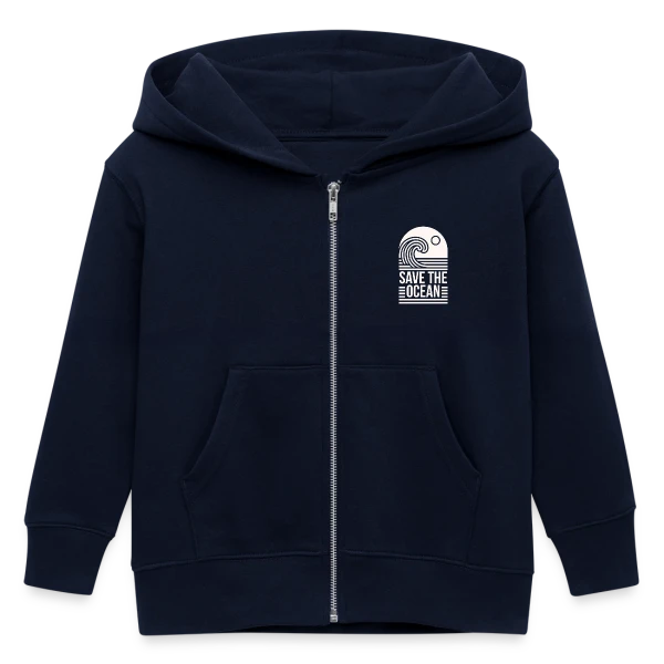 Vague Océanique Activisme sur Veste à capuche enfant bio Stanley/Stella