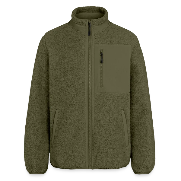 Maquette de Veste sherpa unisexe coupe décontractée Stanley/Stella à personnaliser